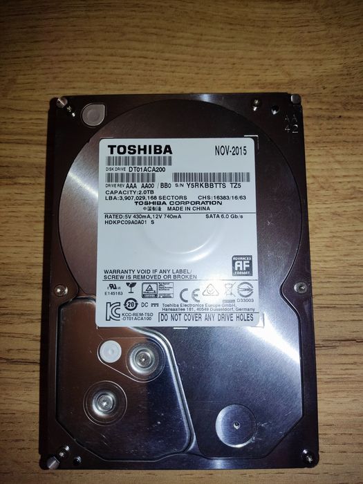 Жёсткие диски 2Tb/ 1Tb новые