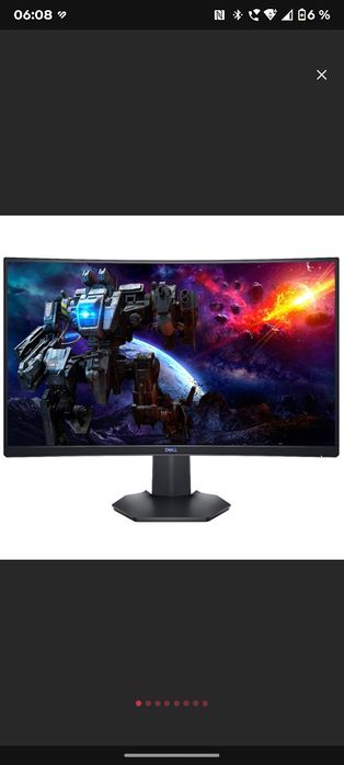 Suport Monitor+Monitor Gaming curbat LED VA DELL S2721HGF, 27", Full HD, 144Hz, NVIDIA G-Sync, negru