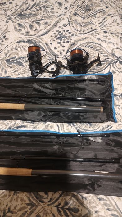 Set feeder lansete și mulinete