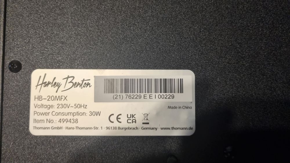 Amplificator Harley Benton HB-20MFX Nou