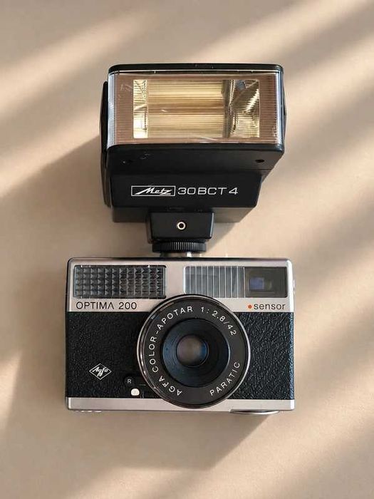 Agfa Optima 200 + Metz 30 BCT 4 Flash funcţionale