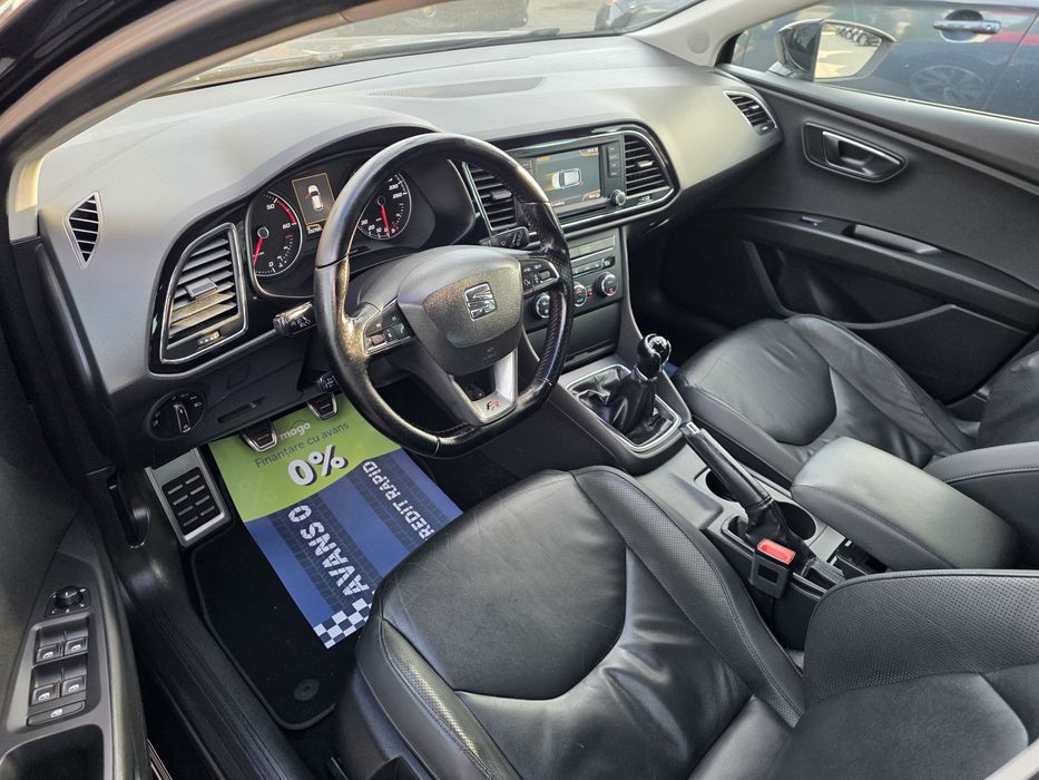 Seat leon Fr, 1.6 Tdi. 2014 Navi Piele Xenon Rate TBI MOGO