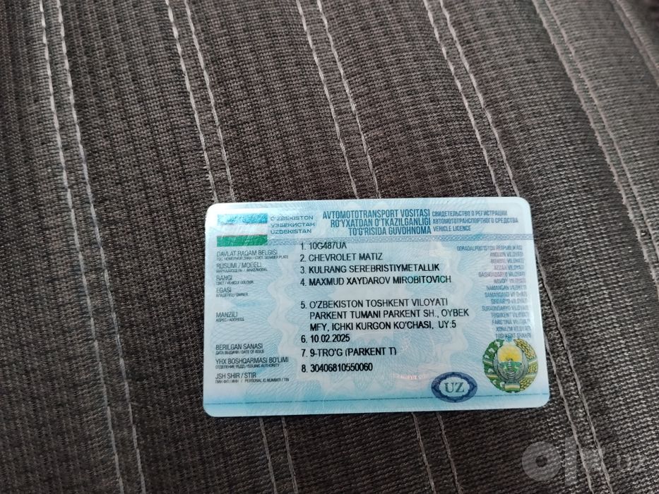 Mashina Matiz holati yaxshi