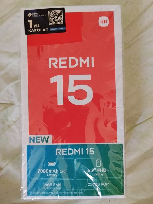 Redmi 15 yangi 256gb