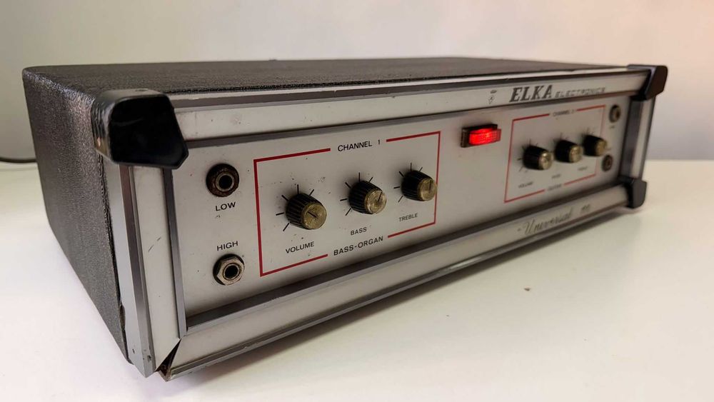Amplificator Chitara Bas Orga Elka Universal 100 Vintage Italy Raritate Colectie