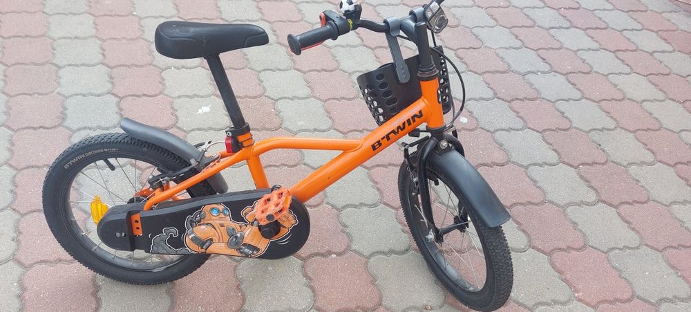 Bicicleta copii B Twin baieti/ fete portocaliu