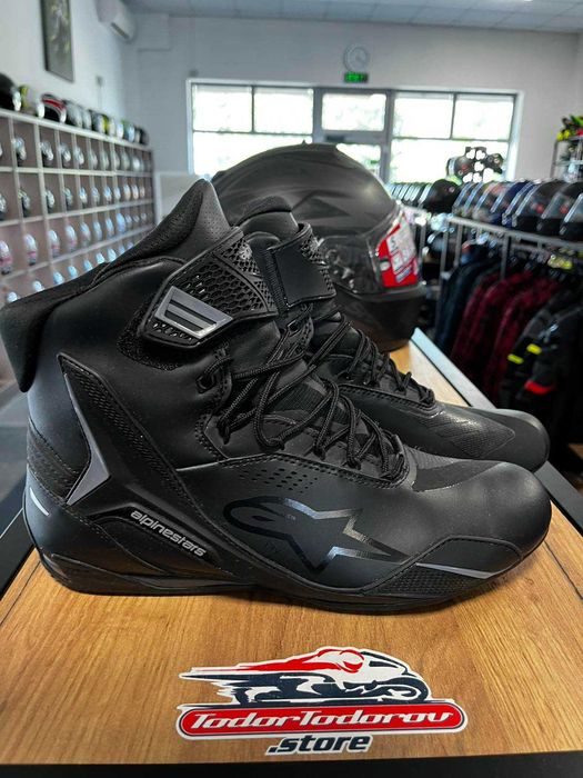 Мото боти обувки ботуши ALPINESTARS FASTER-4 Black Drystar,номер 44,като нови