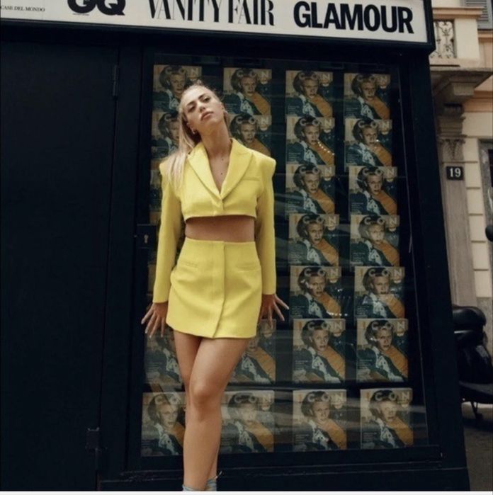 ZARA x Purple Magazine Cut Out Blazer Lime Green