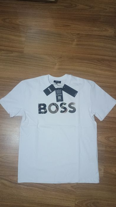 Tricou bărbați alb Boss