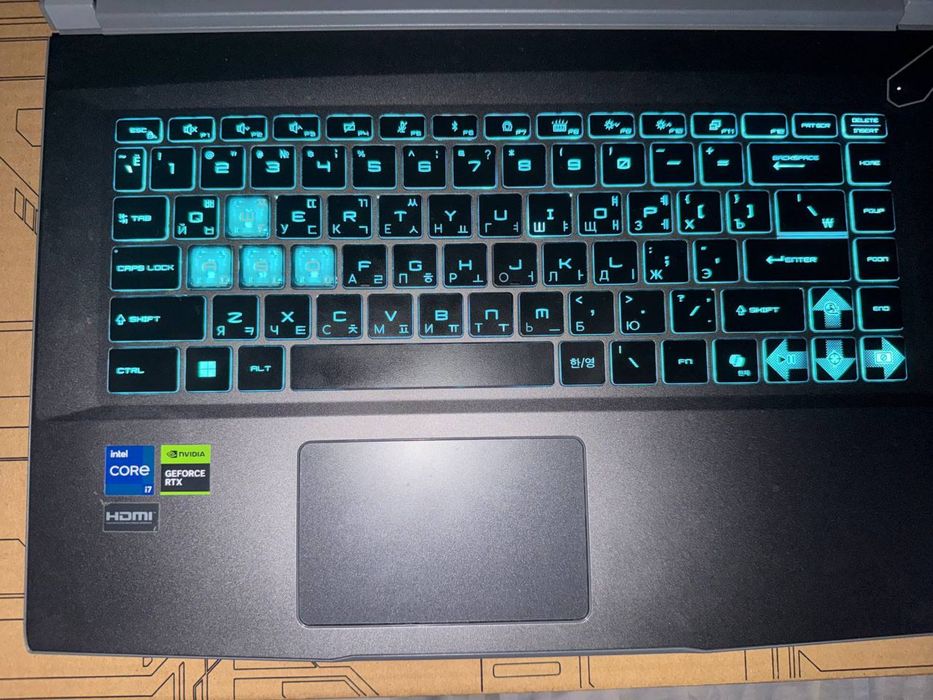 Ноутбук MSI Thin 15 4050 rtx