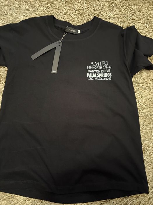 tricou amiri negru