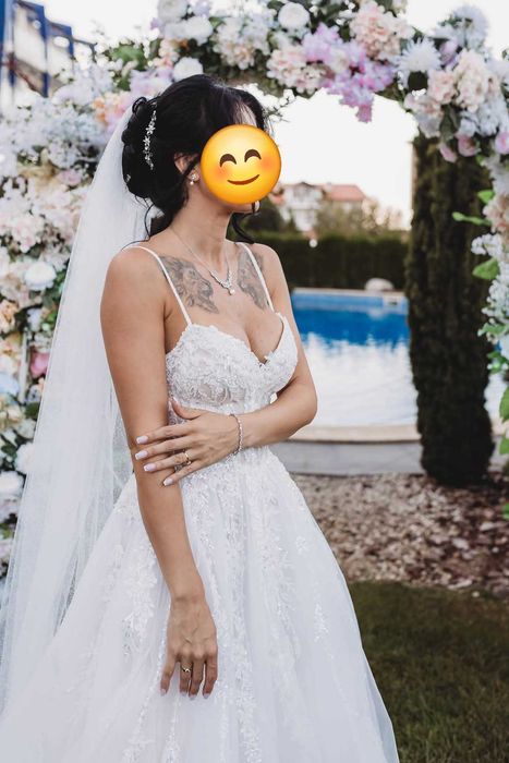 Булчинска рокля с воал