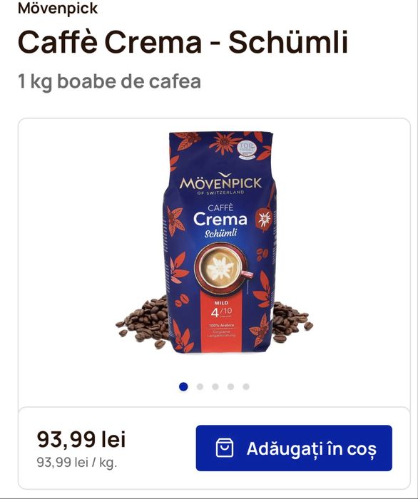 Cafea boabe diferite sortimente