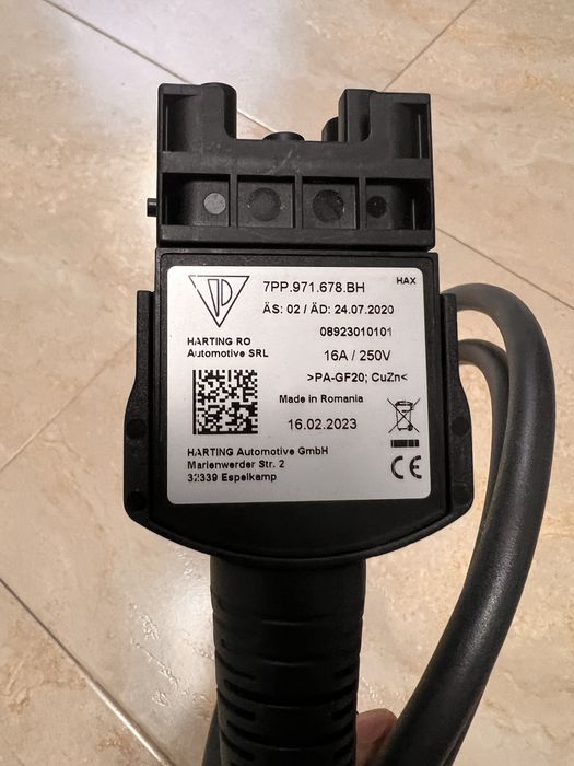 Кабел 16А шуко за Audi Etron зарядно Aptiv