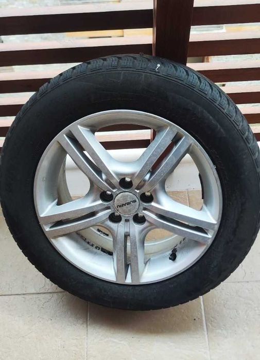 Джанти 16 цола 5x100 за Subaru със зимни гуми 205/60/16