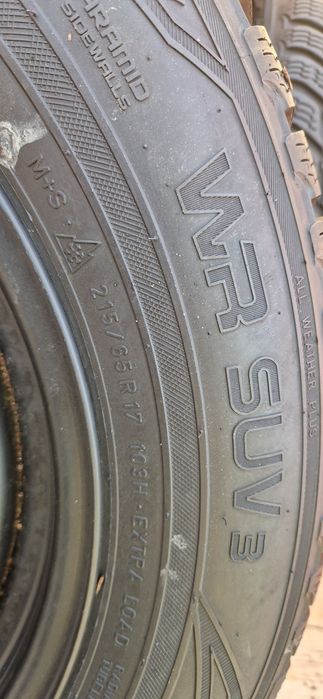 Set 4 Anvelope Nokian 215 65 R17 cu jante 5 x 112  R17. M+S