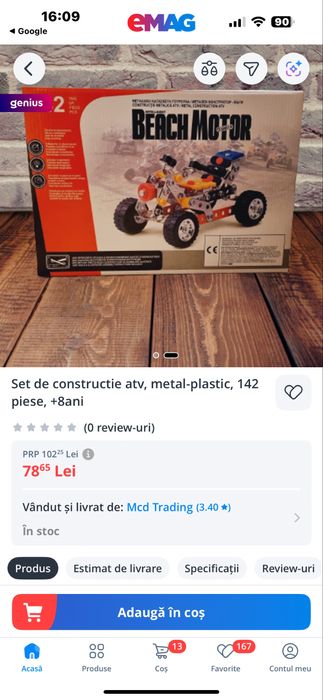 Kit de construit Atv 142 piese