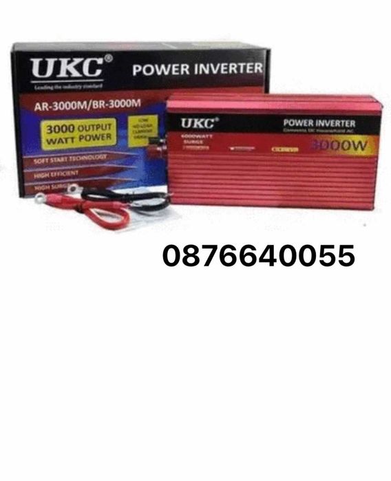 ИСОКОКАЧЕСТВЕН инвертор UKC 3000W 12V / 24V / 220V, Инвертори 3000В