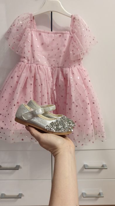 Сет официална детска рокля и обувки