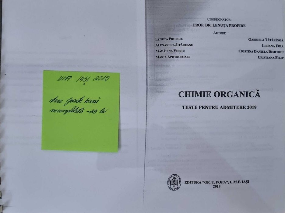 Cărți pentru admiterea la medicina București Cluj Brașov Iași