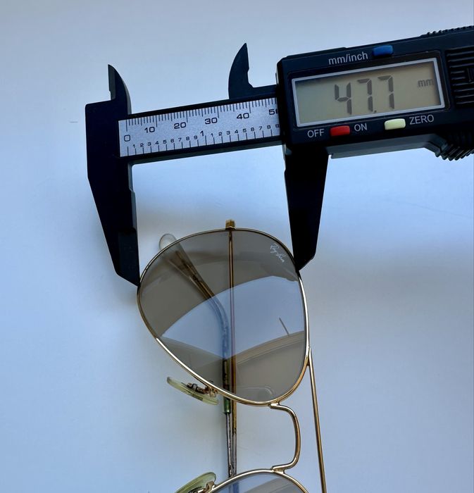 Винтидж авиатор очила 58 мм с оригинални Ray Ban B&L фотохромни лещи
