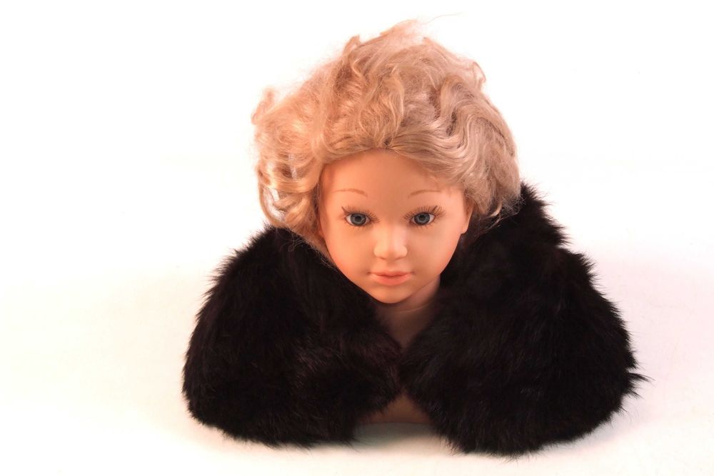 GULER blana naturala vulpe neagra, luxos, bogat, Made in Germany, NOU