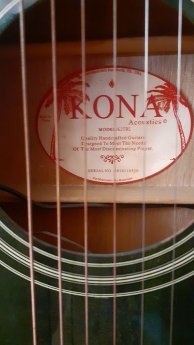 Красивая электро-акустическая гитара