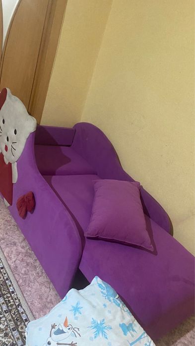 Детская кровать hello kitti