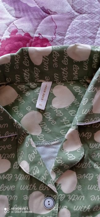 Новая светло-зеленая пижама 48-50 размер,на бирке XL