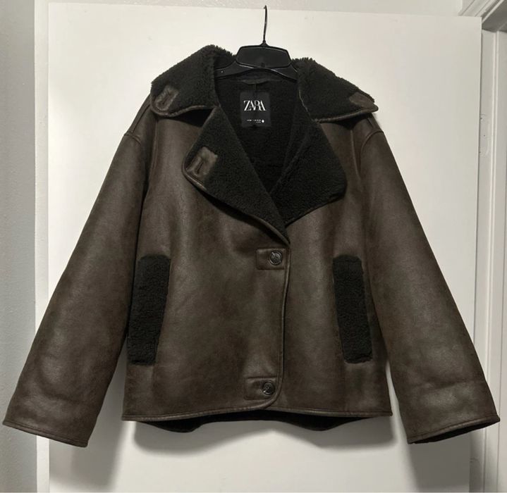 Zara двойно лицево актуално зимно яке