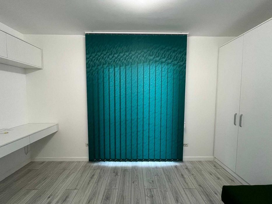 Lamele jaluzele verticale, verde turcuaz inchis, 17 bucati