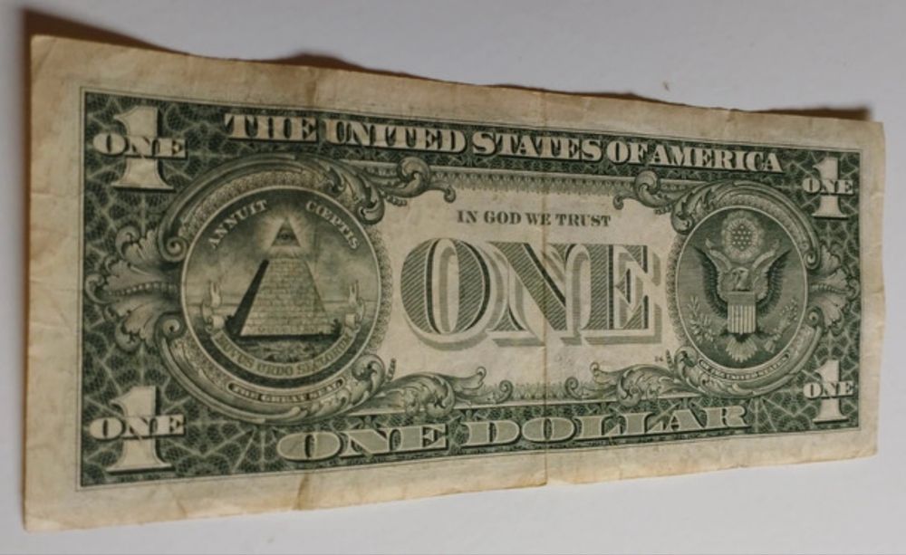 1 dolar din anul 1988 USA dollar vechime 37 ani