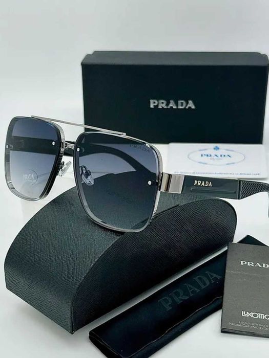 Очки Prada Lux Gold Black с Полиризацией