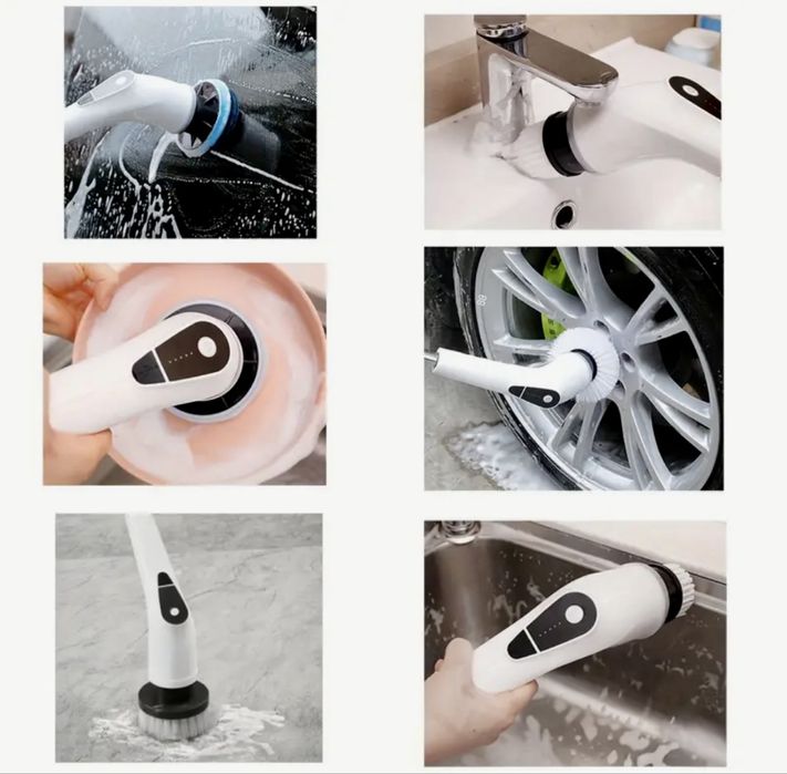 Електрическа, безжична въртяща се четка за почистване