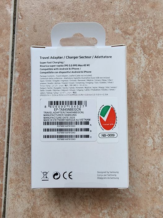 Продам адаптер Samsung 45W,25W