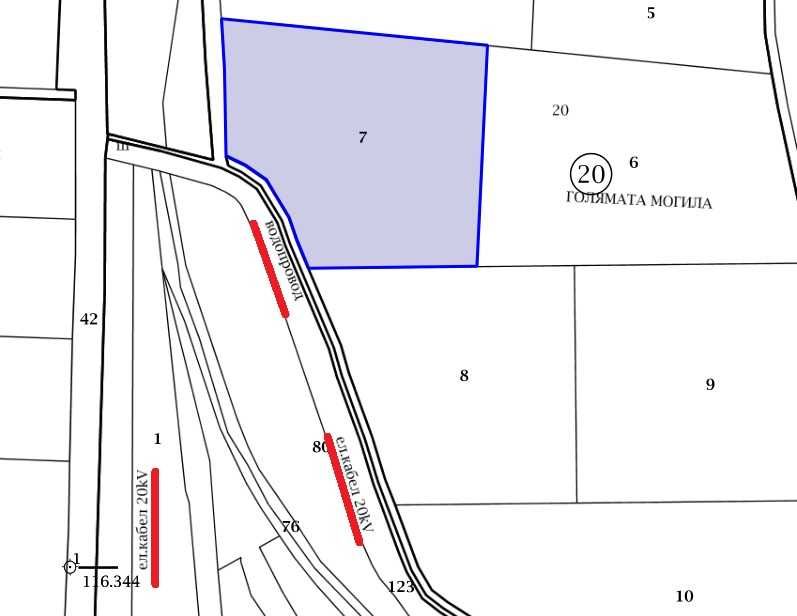 Продава се Парцел в Гълъбово - 8610 кв.м за 4 €/кв.м - Снимка #1