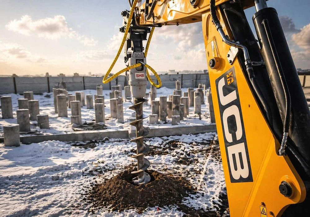 Ямобур SHB5 для JCB 3CX/4CX/5CX — гидробур в наличии Алматы