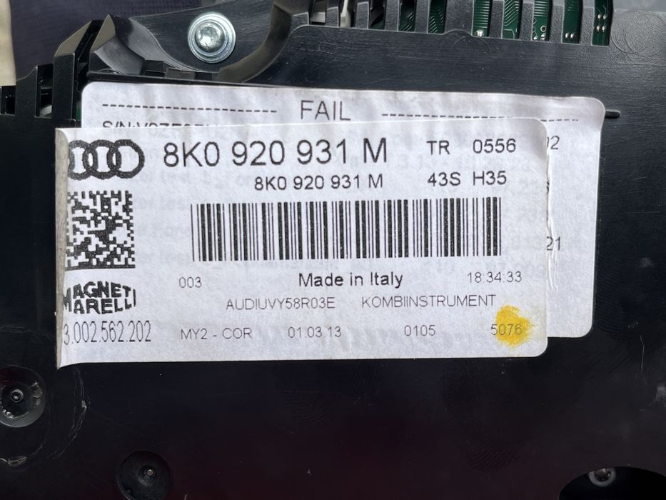 Ceas / Ceasuri bord Audi A4 A5 Facelift