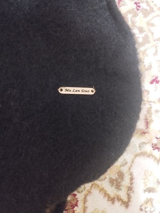 Шарф мохеровый черный