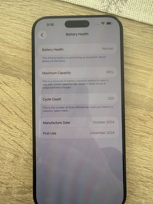 iPhone 16 Pro Max, 256 GB, Black Titanium