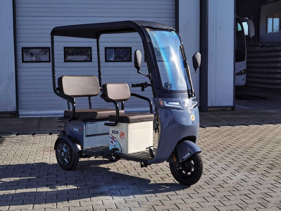 Triciclu electric cu motor puternic 1000W Thor Challenger Agramix