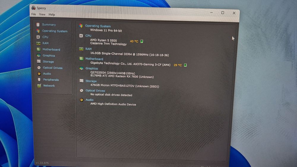 PC Gaming Ryzen 5, RX 7600 8GB, 16 GB RAM