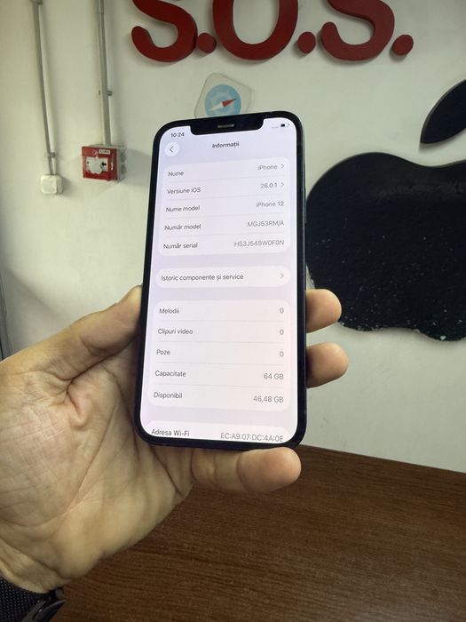 Vand Iphone 12 64Gb black