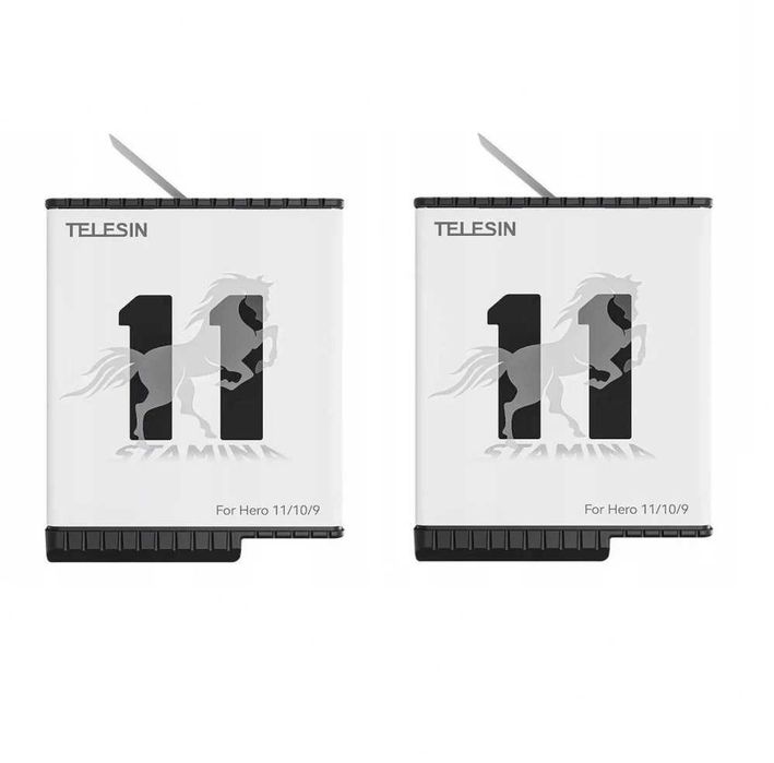 Set 2 acumulatori STAMINA + incarcator triplu USB-C GoPro 9 10 11 12