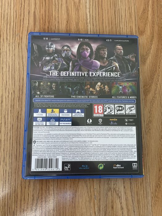 Игра/Диск MORTAL KOMBAT 11 Ultimate Playstation 4 !