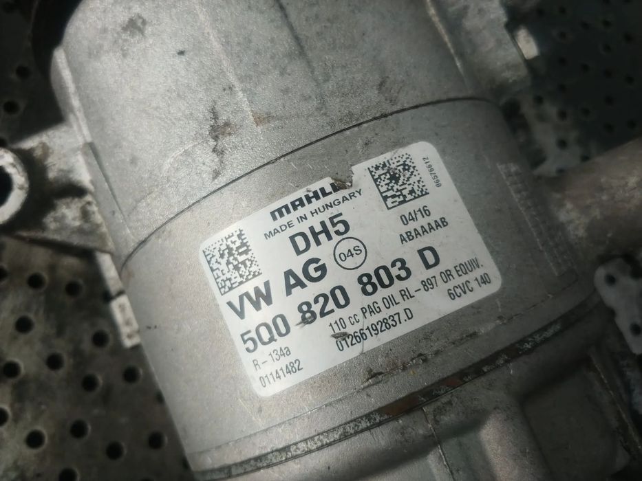 compresor clima ac 1.4 tdi 2.0 tdi vw golf 6 polo 6r skoda fabia 3 rapid audi a1 seat ibiza 5q0820803d