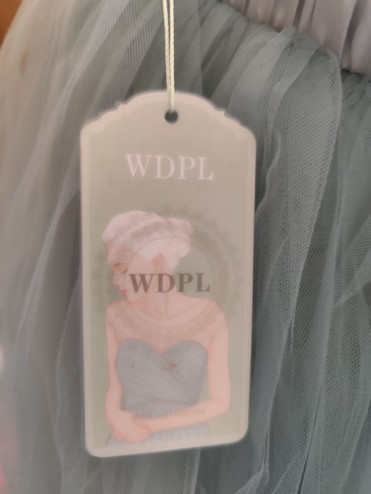 Дамска пола с 5 пласта тюл мента