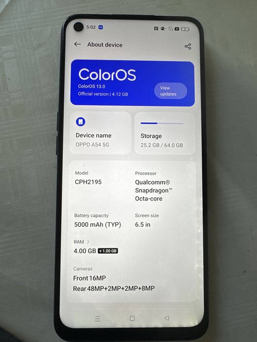 oppo A54 ,5g/64 g  liber retea
