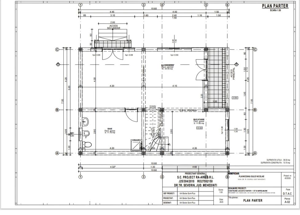 Casa p+1 str Vasile Geoanea in spate la carrefour  140mp utili