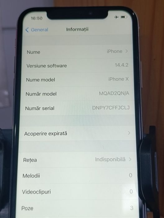 Vând iPhone X 64GB